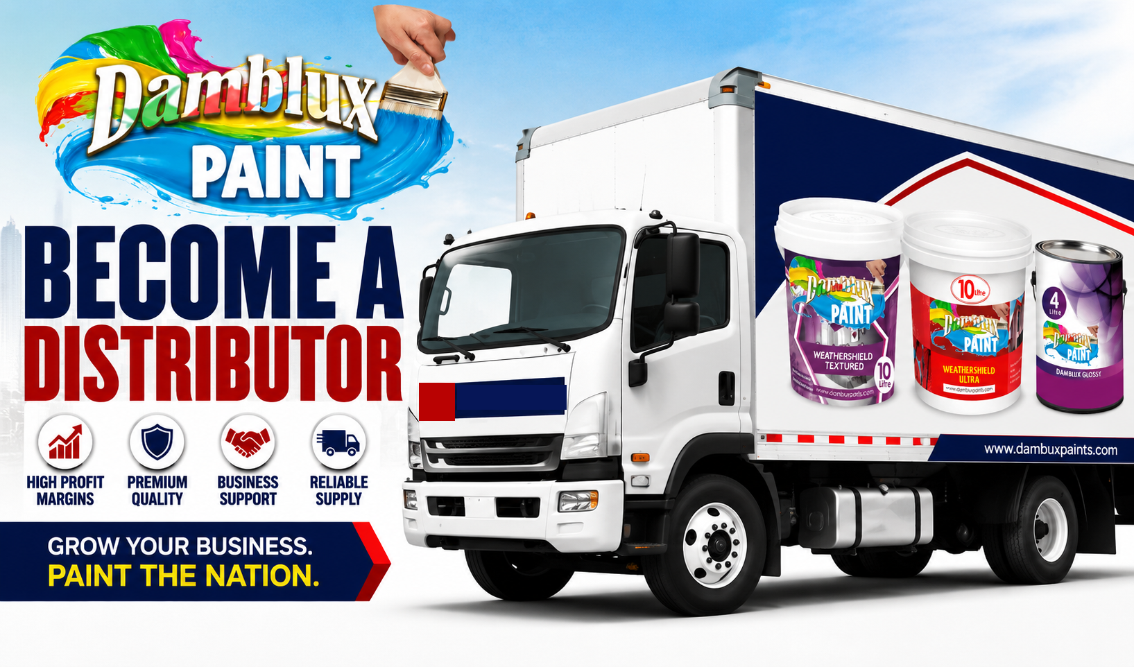 damblux paints distributor